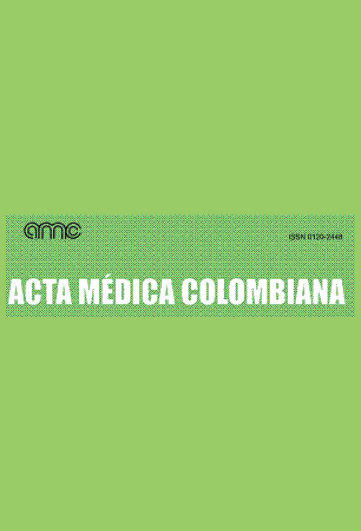 Capa: Acta Medica Colombiana