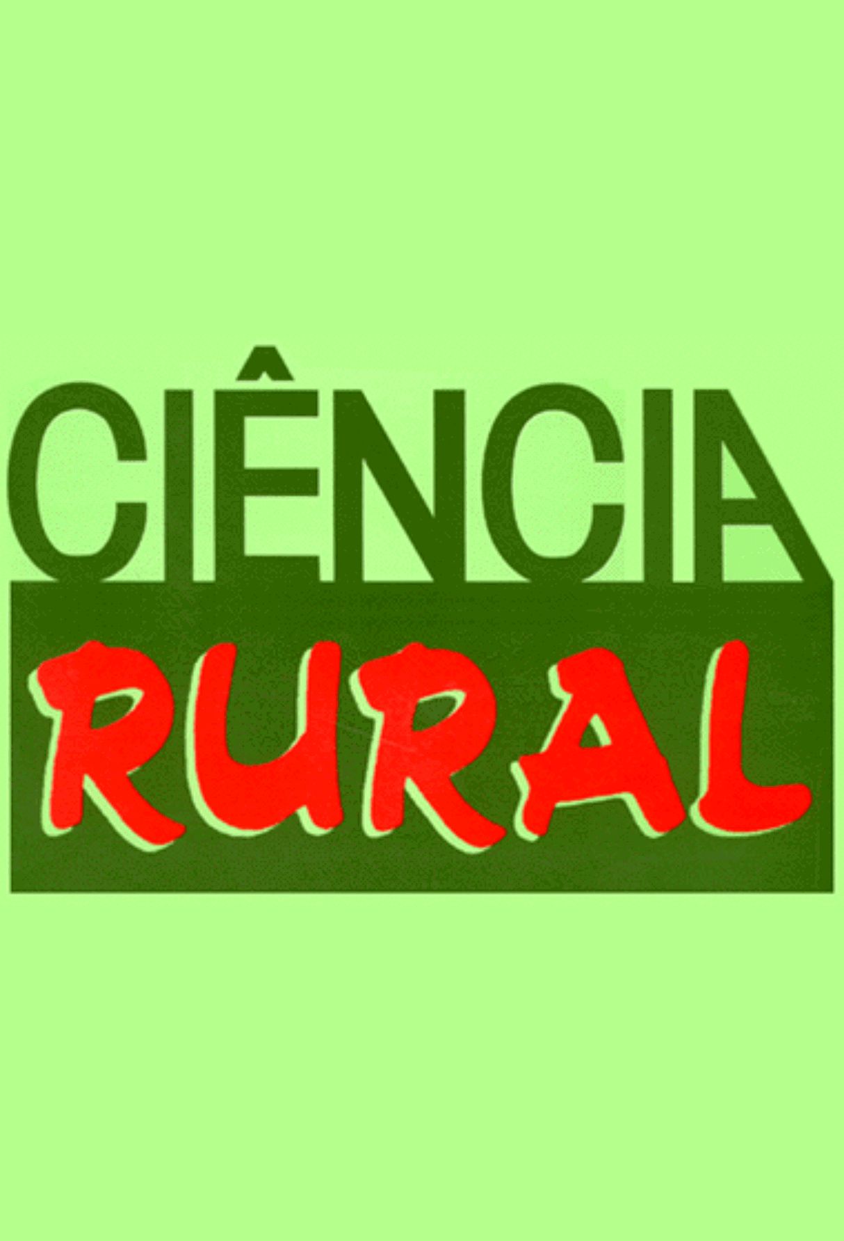 Capa: Ciência Rural