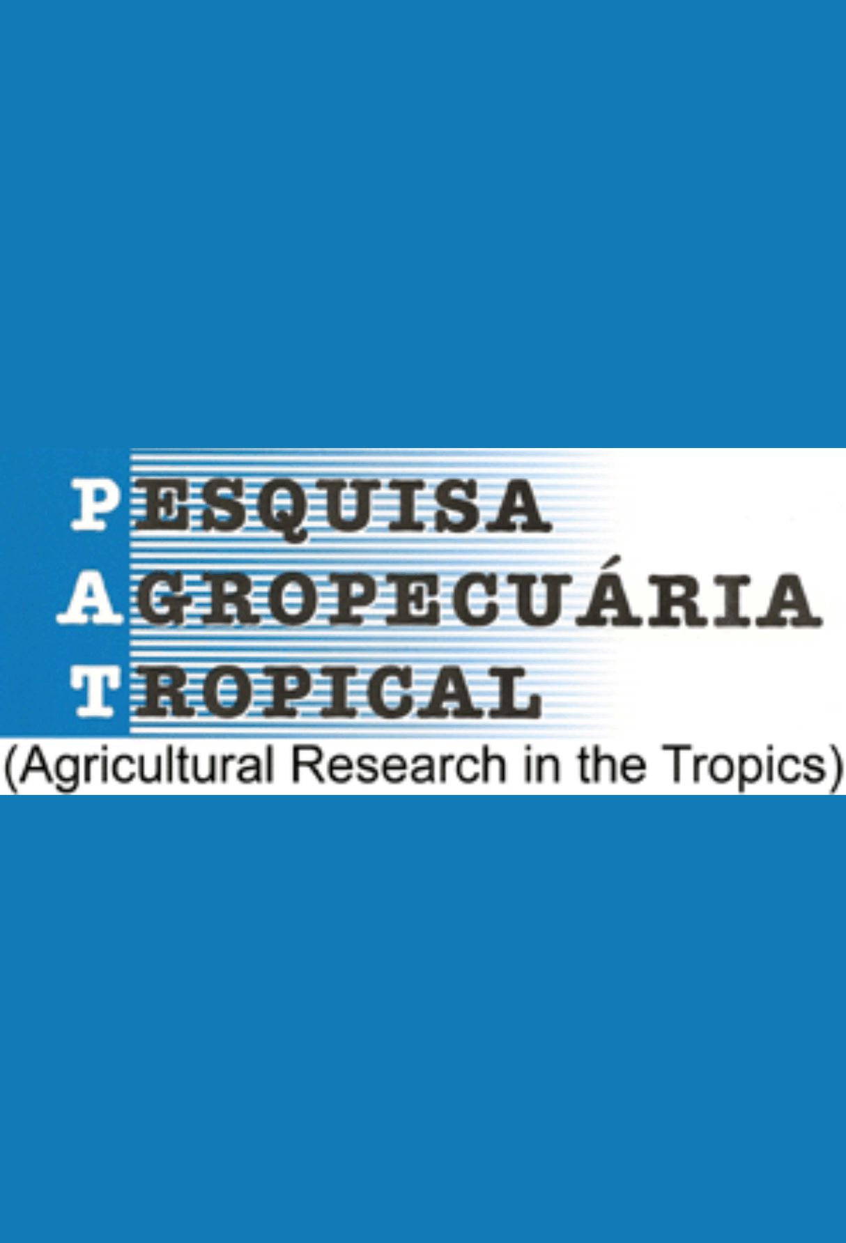Capa: Pesquisa Agropecuária Tropical