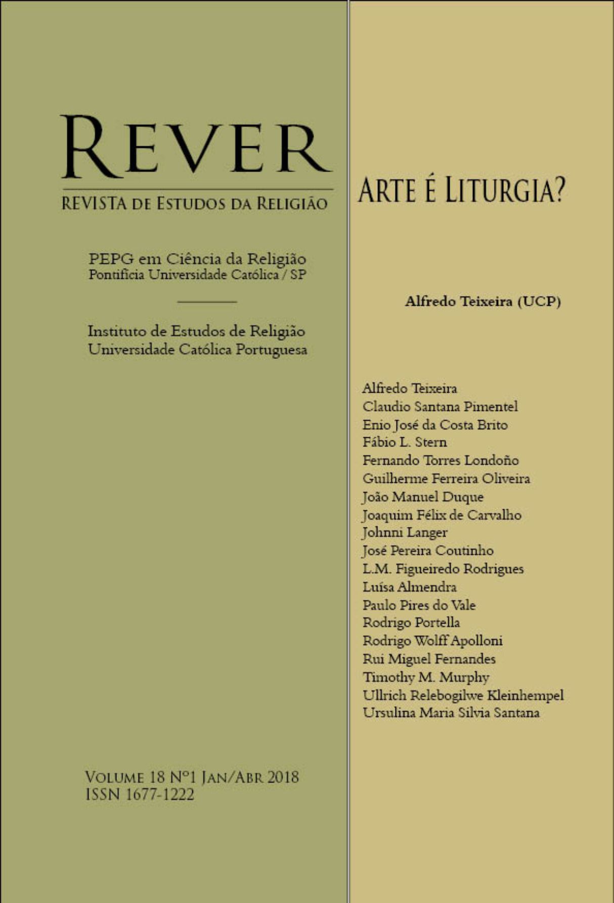 Capa: REVER- Revista de Estudos da Religião