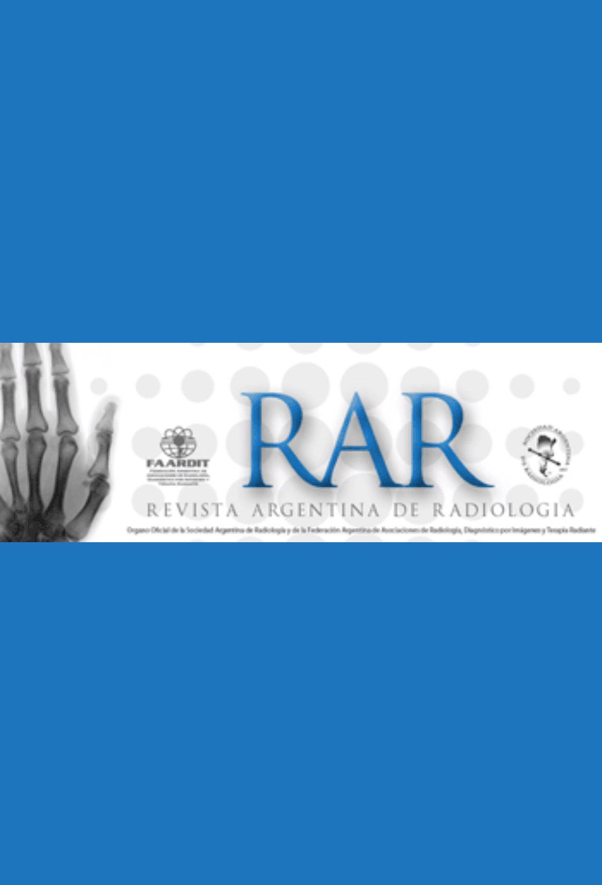 Capa: Revista Argentina de Radiologia