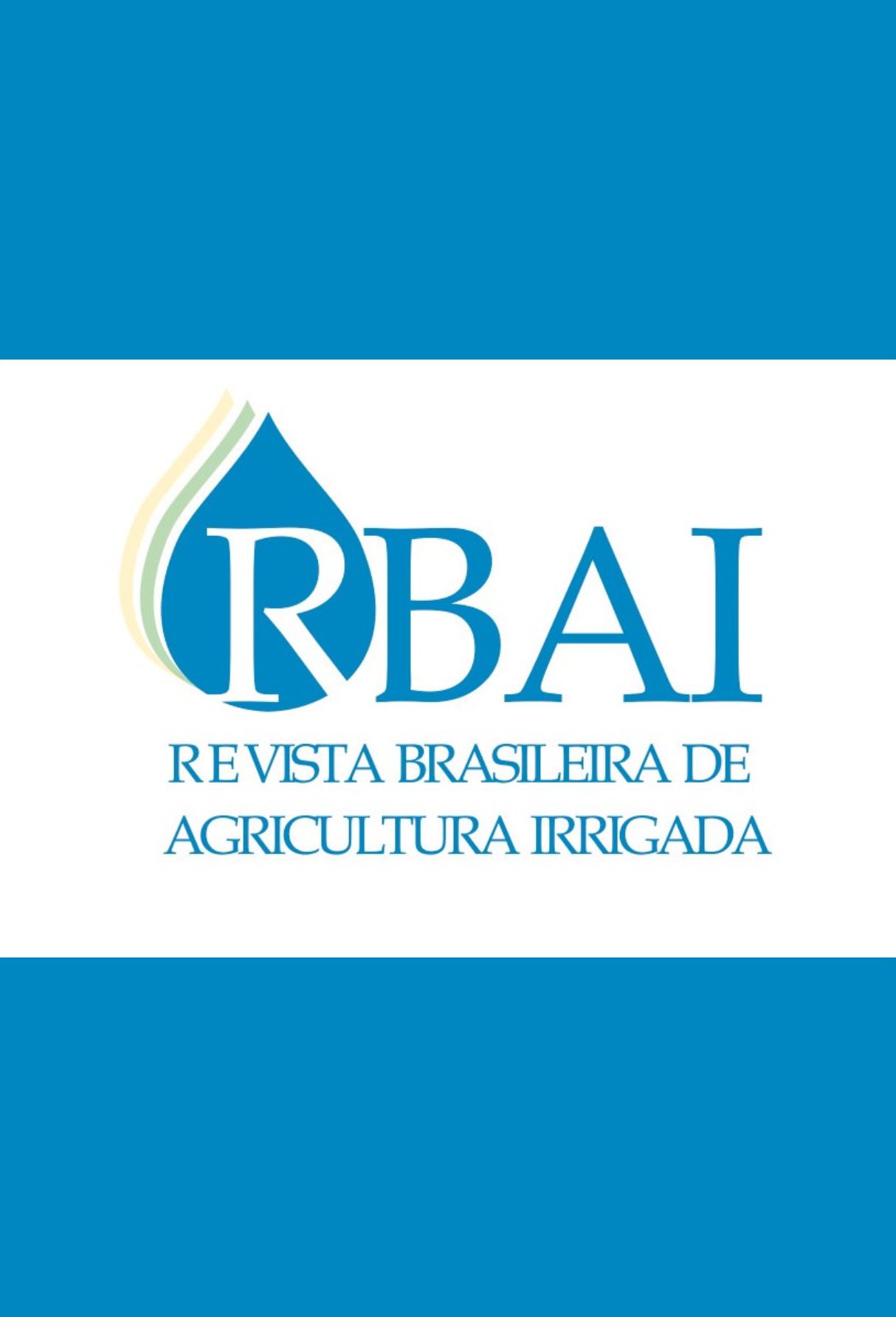 Capa: Revista Brasileira de Agricultura Irrigada