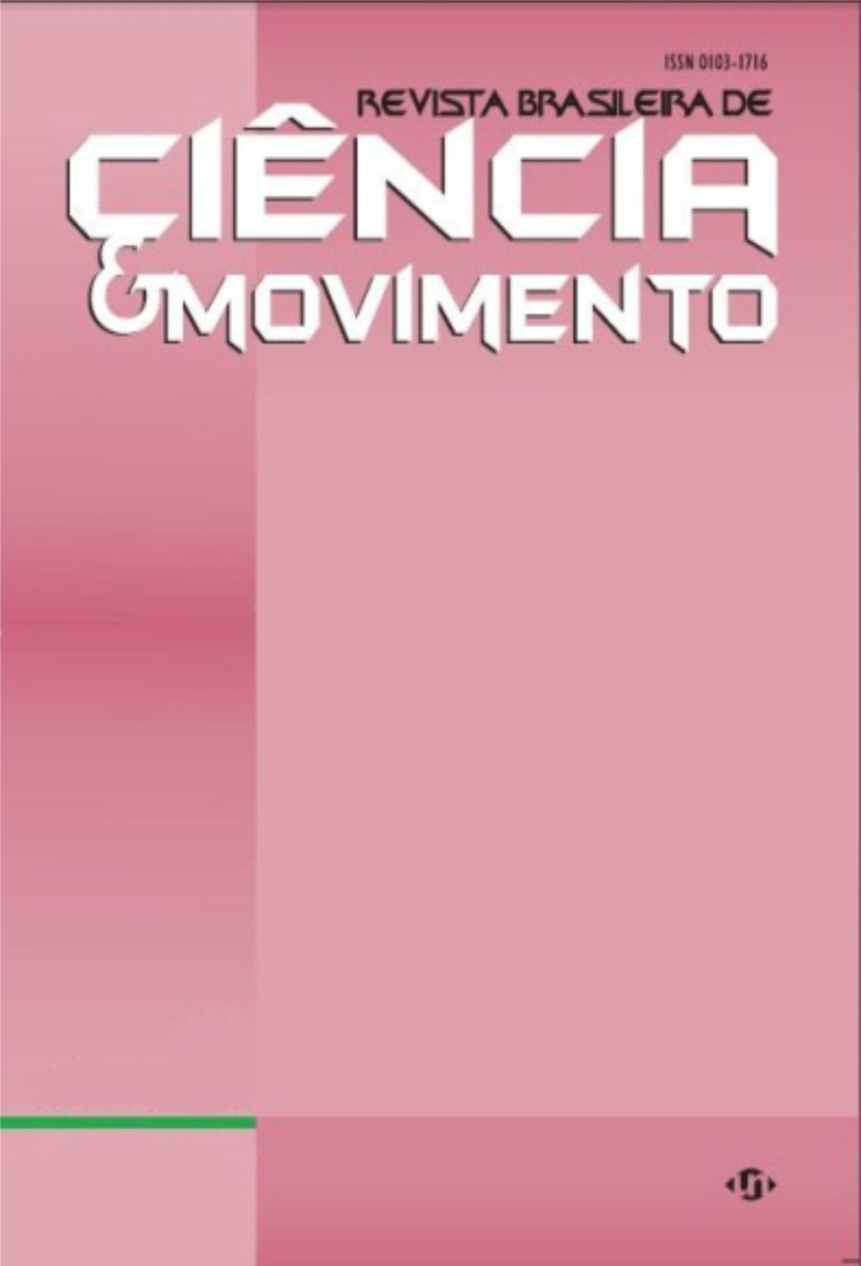 Capa: Revista Brasileira de Ciência e Movimento