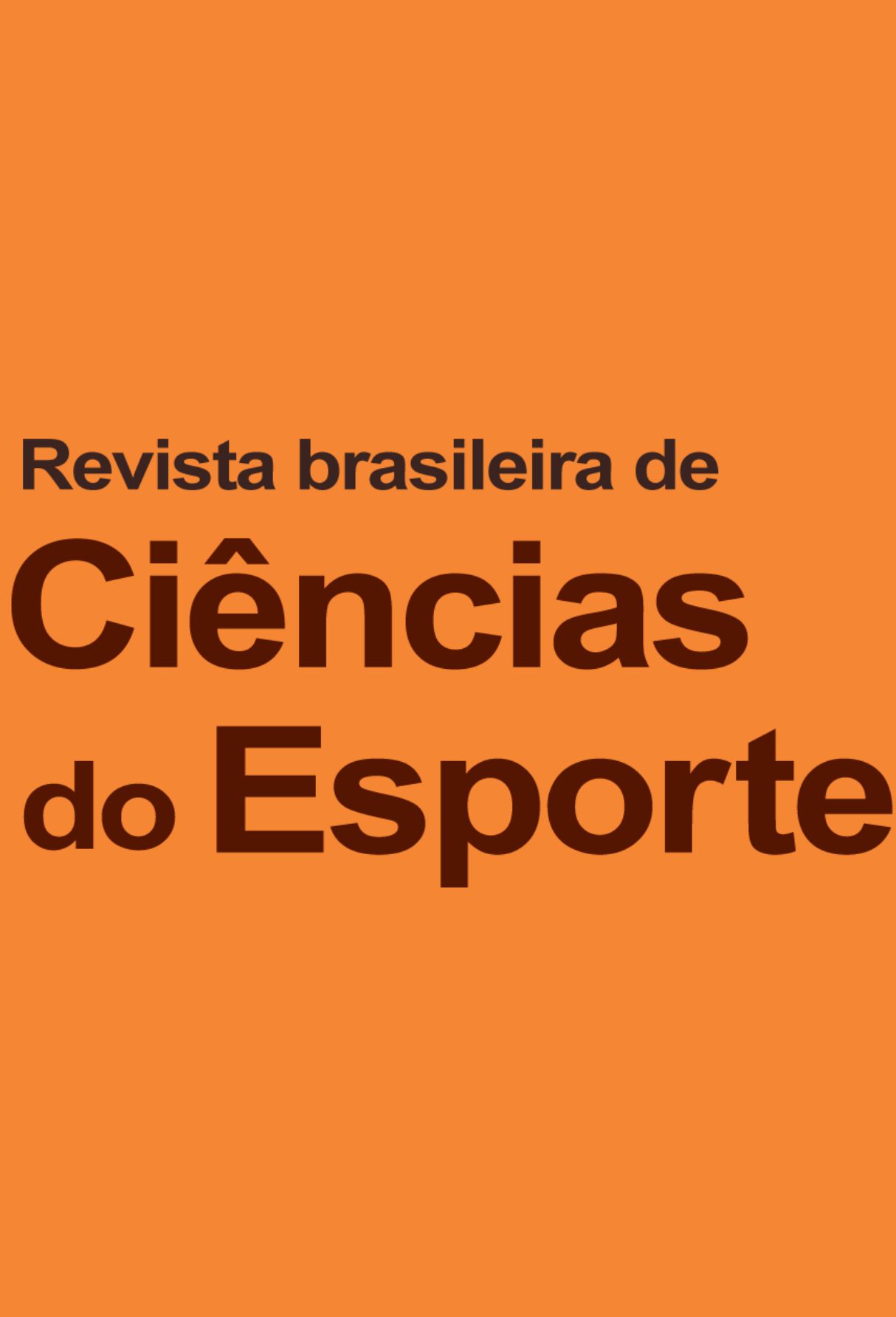 Capa: Revista Brasileira de Ciências do Esporte