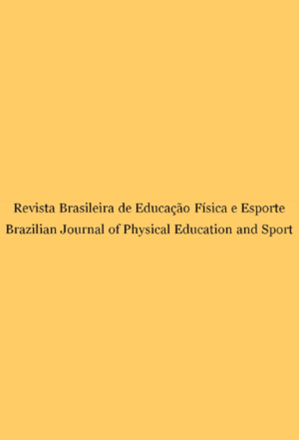 Capa: Revista Brasileira de Educação Física e Esporte