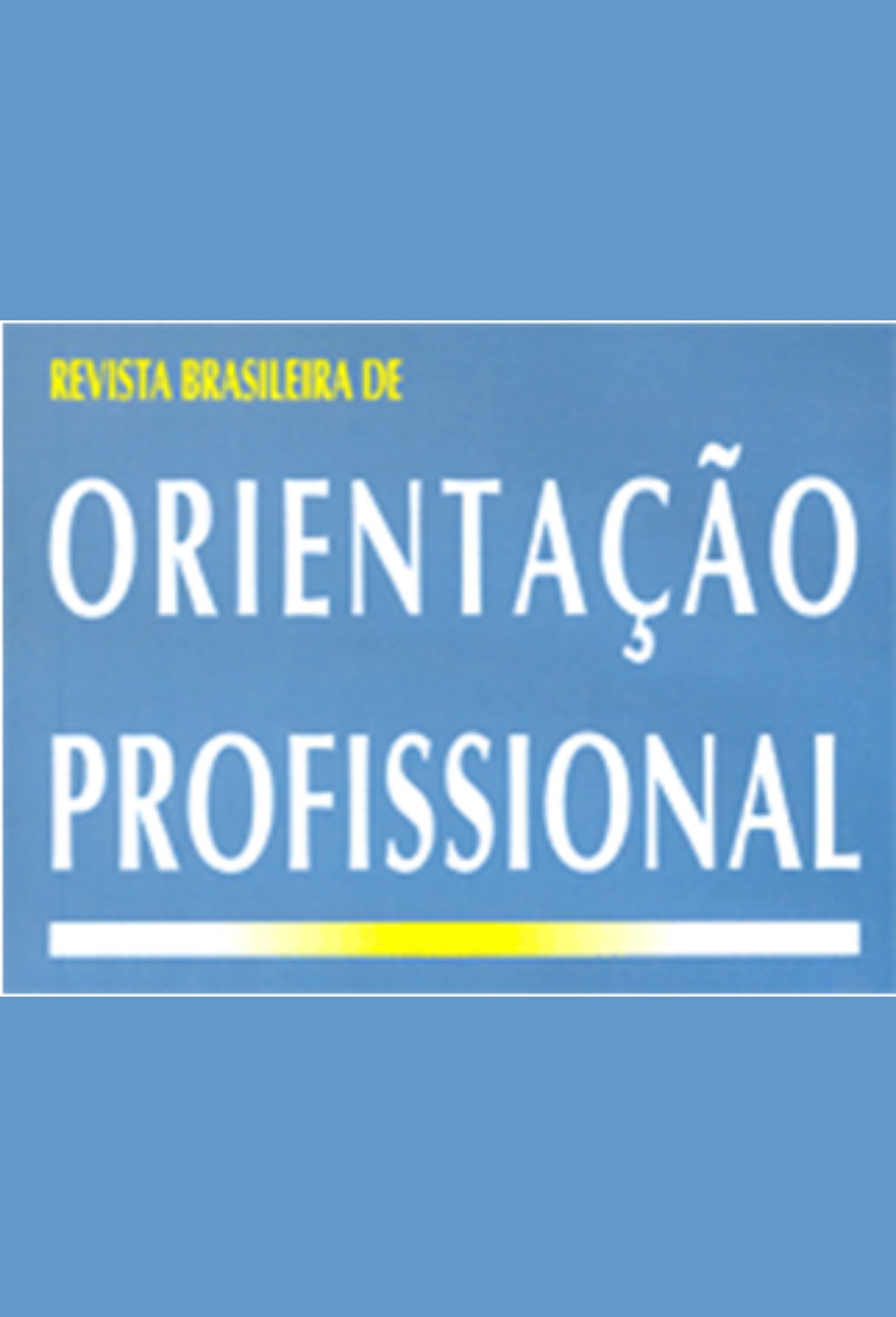 Capa: Revista Brasileira de Orientação Professional