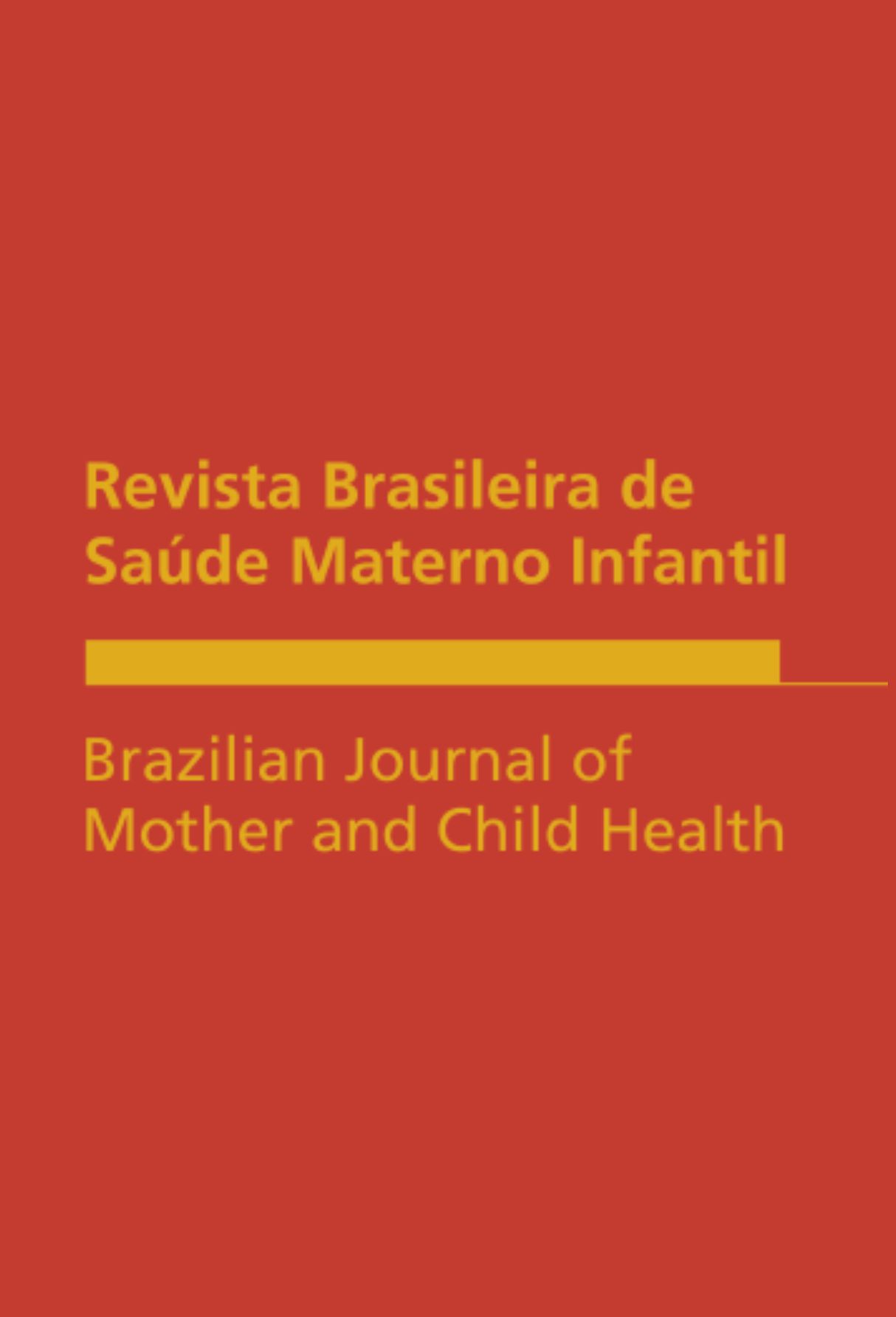 Capa: Revista Brasileira de Saúde Materno-Infantil