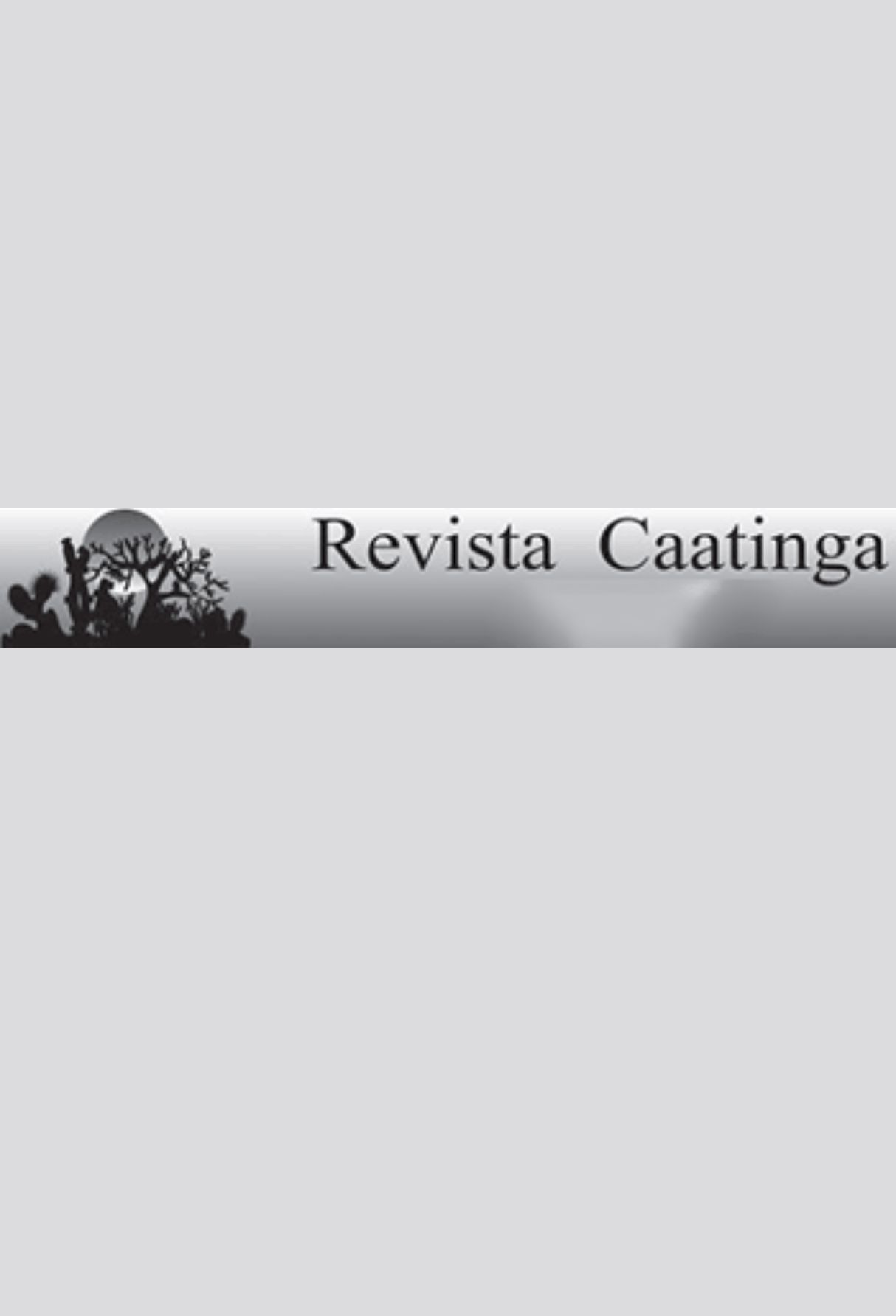Capa: Revista Caatinga