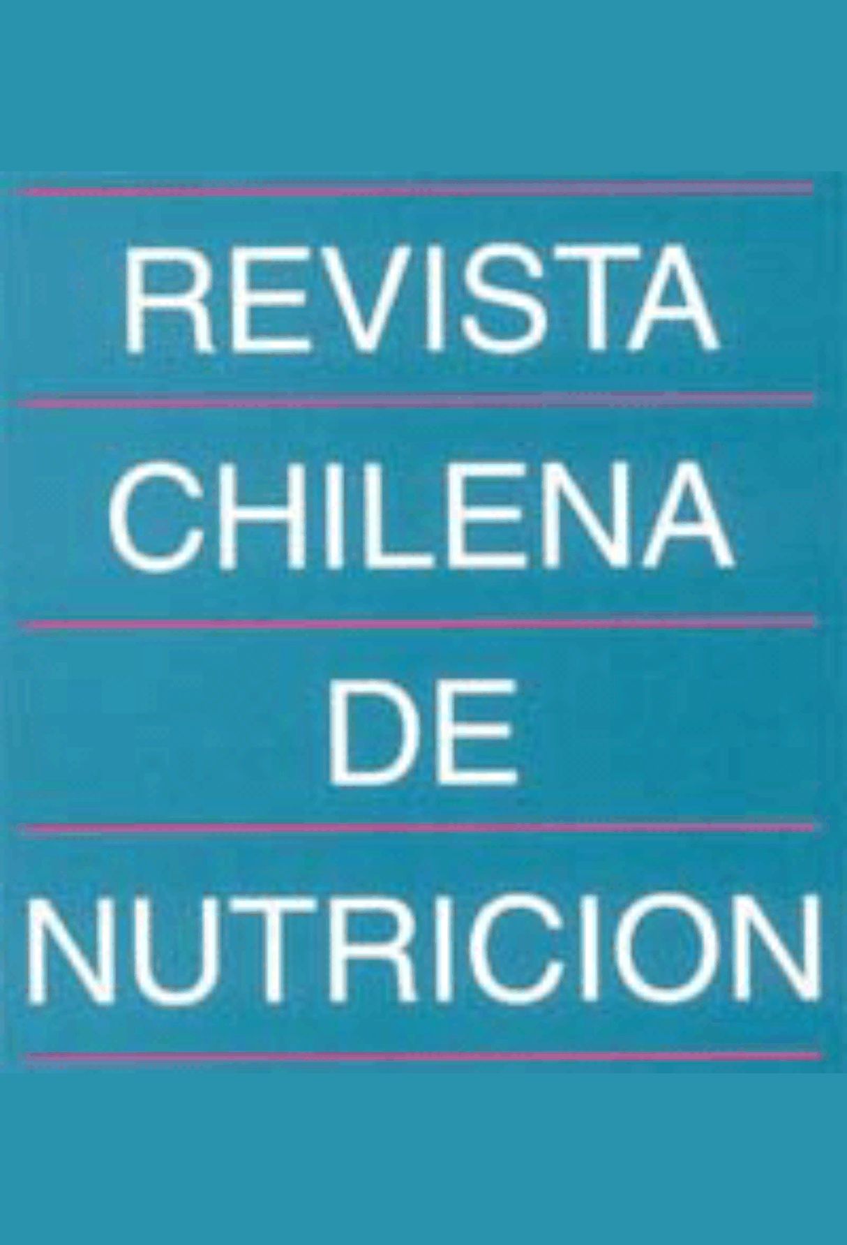 Capa: Revista Chilena de Nutrición
