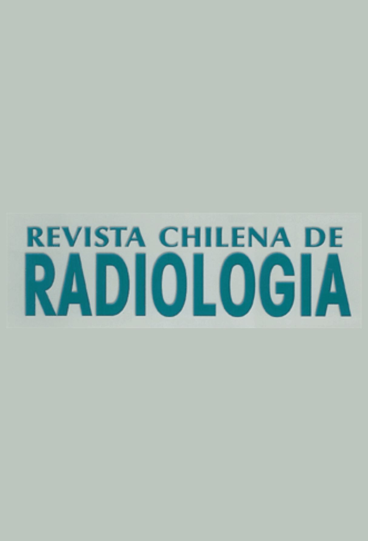 Capa: Revista Chilena de Radiologia