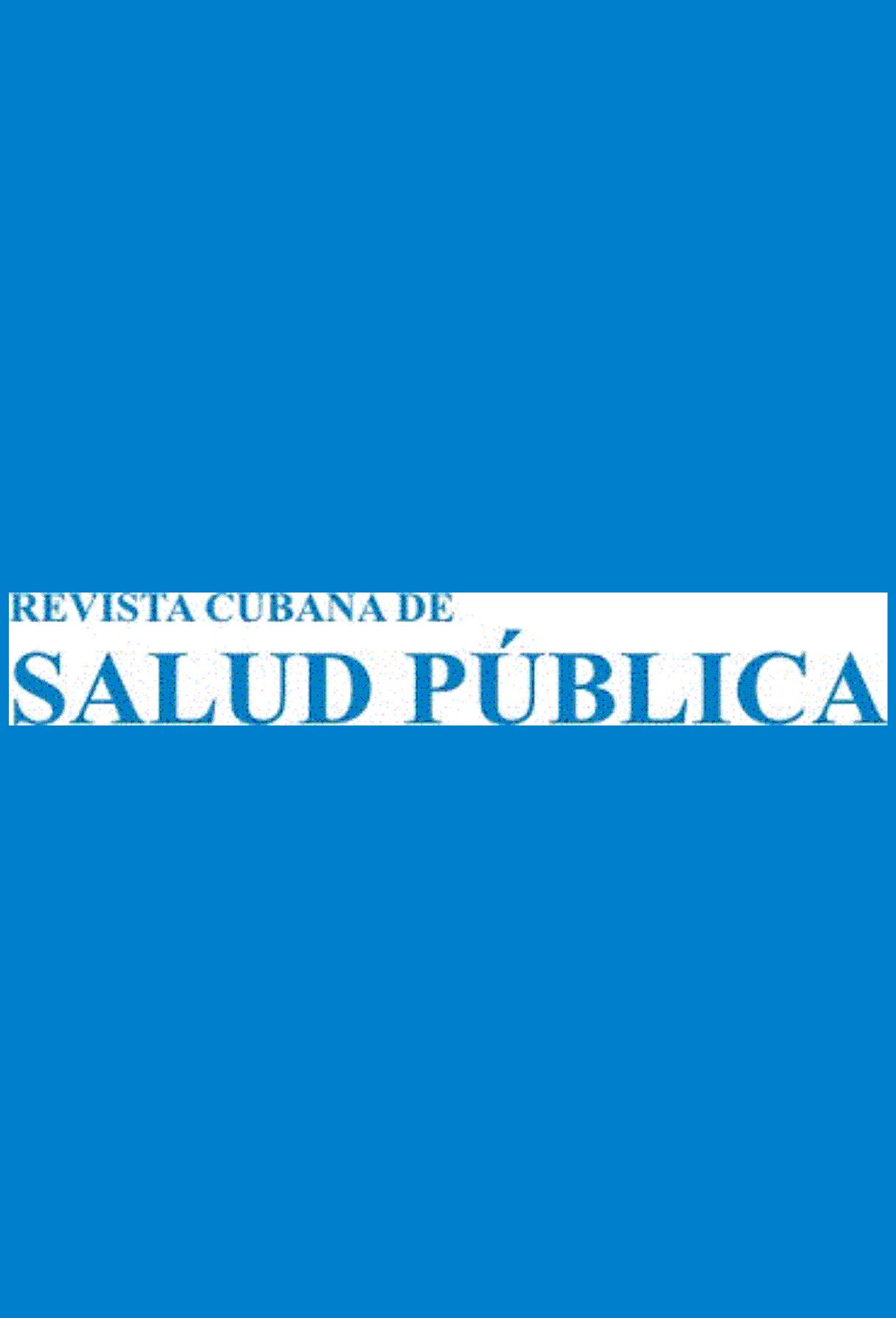 Capa: Revista Cubana de Salud Publica