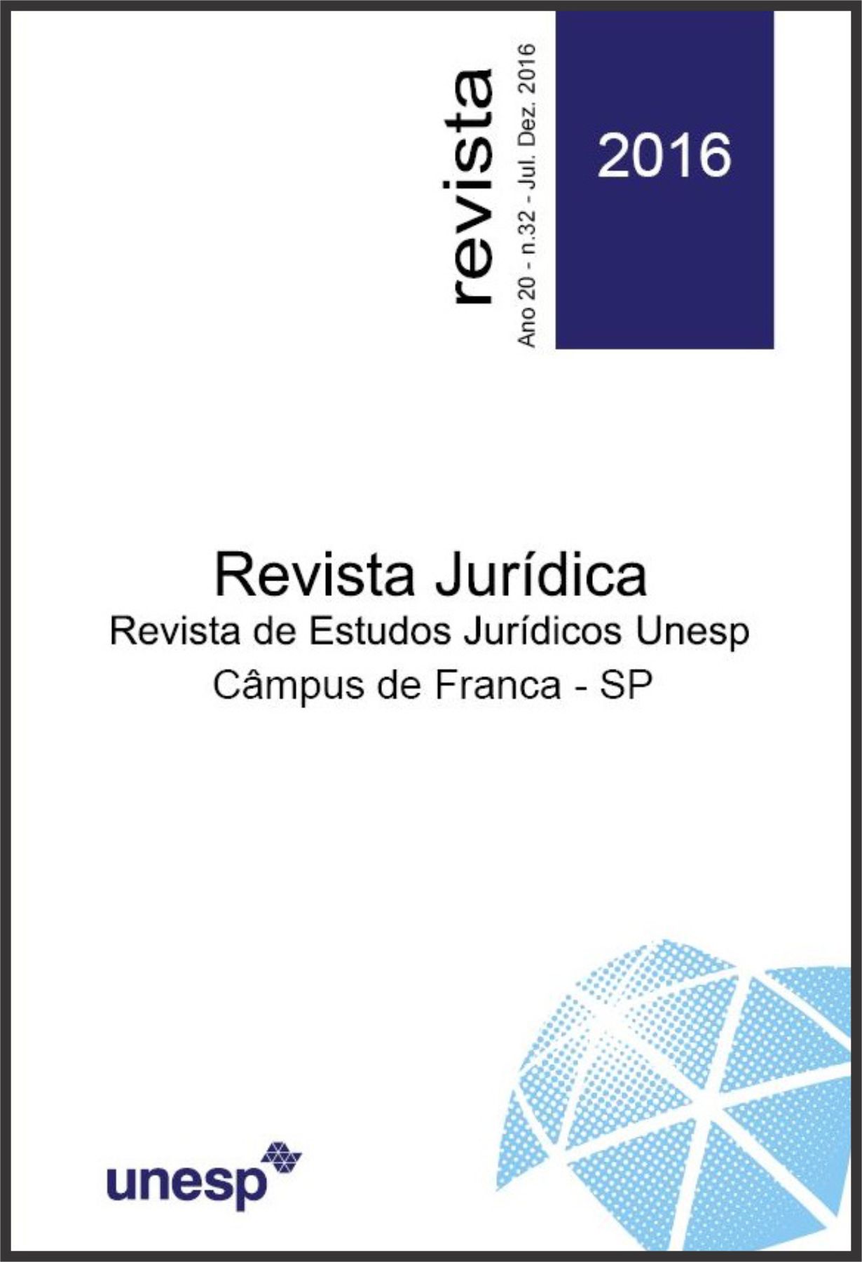 Capa: Revista de Estudos Jurídicos UNESP