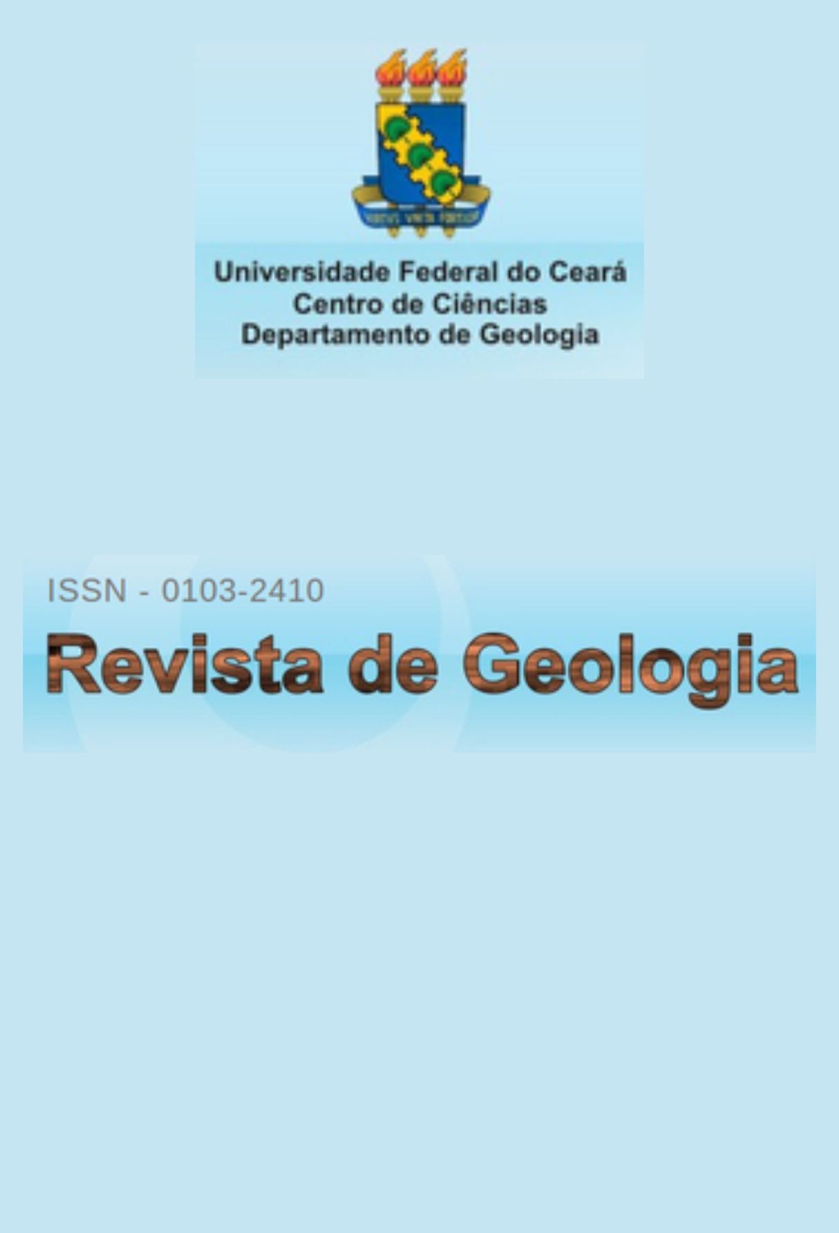 Capa: Revista de Geologia
