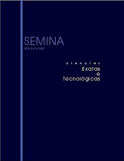 Capa: SEMINA – Ciências Exatas e Tecnológicas