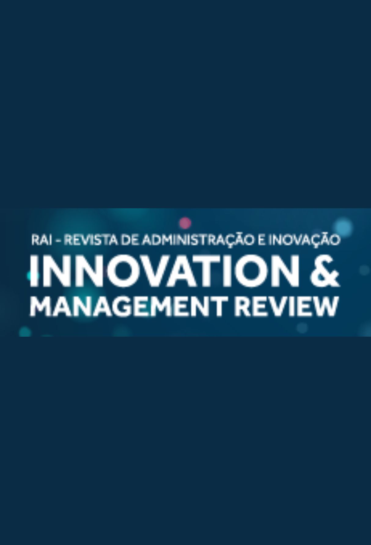 Capa: RAI – Revista de Administração e Inovação – Innovation & Management
