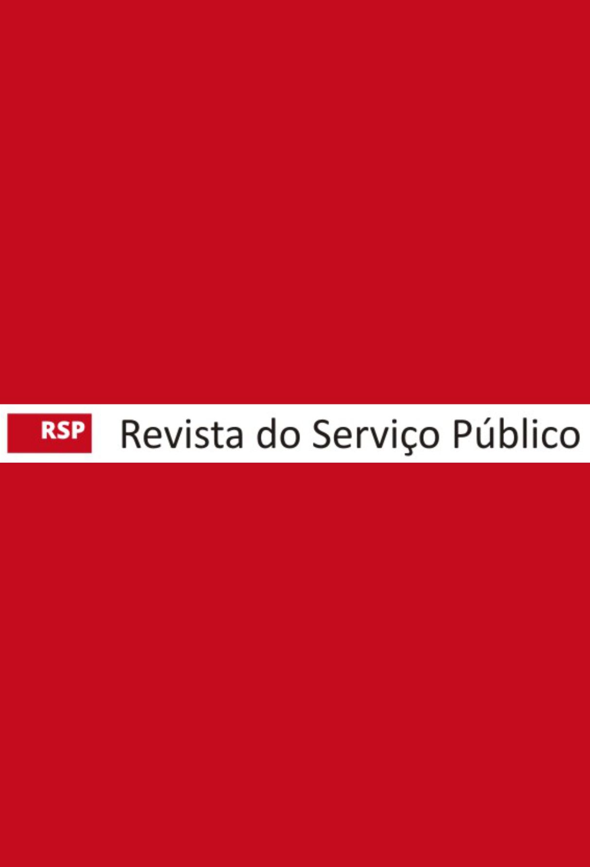 Capa: RSP – Revista do Serviço Público