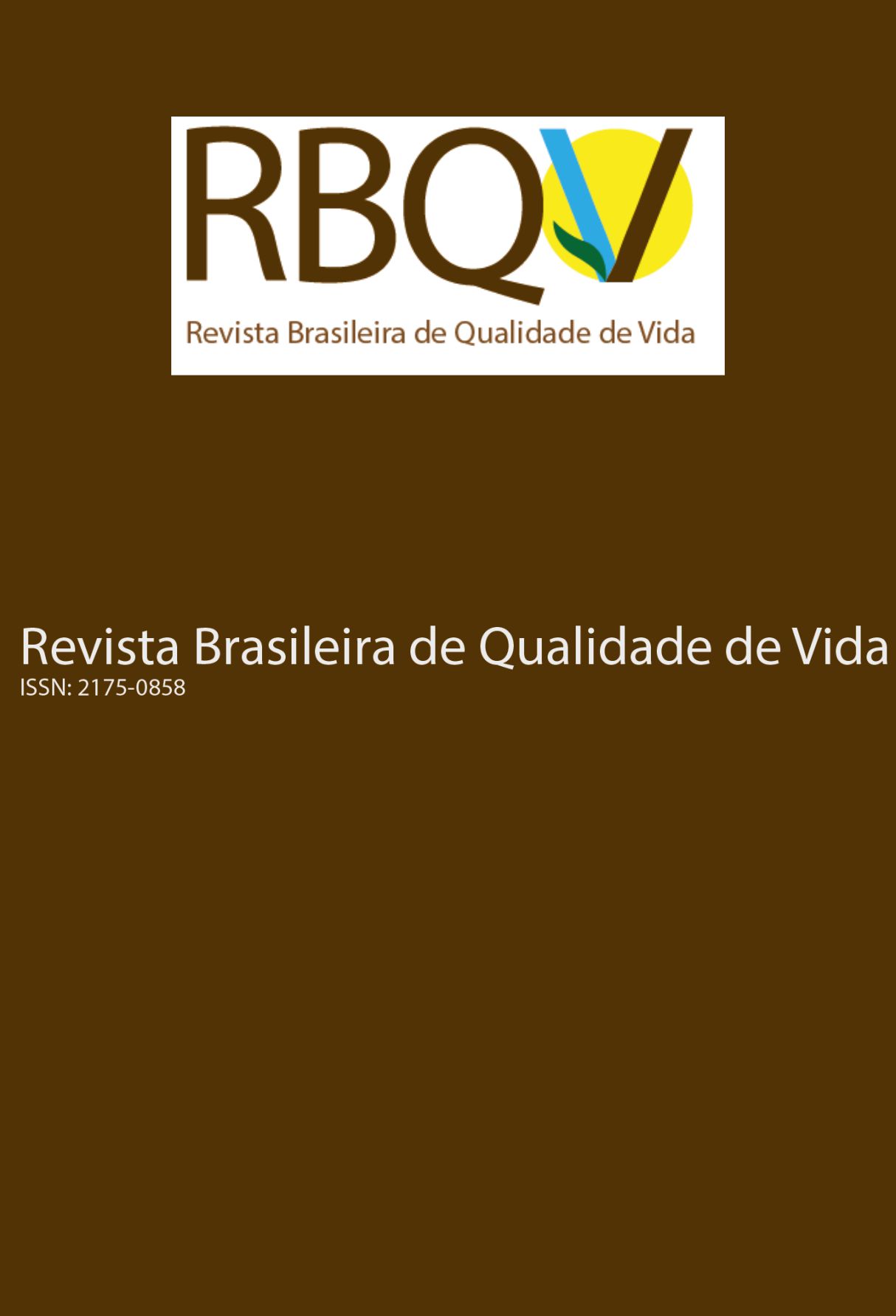Capa: Revista Brasileira de Qualidade de Vida
