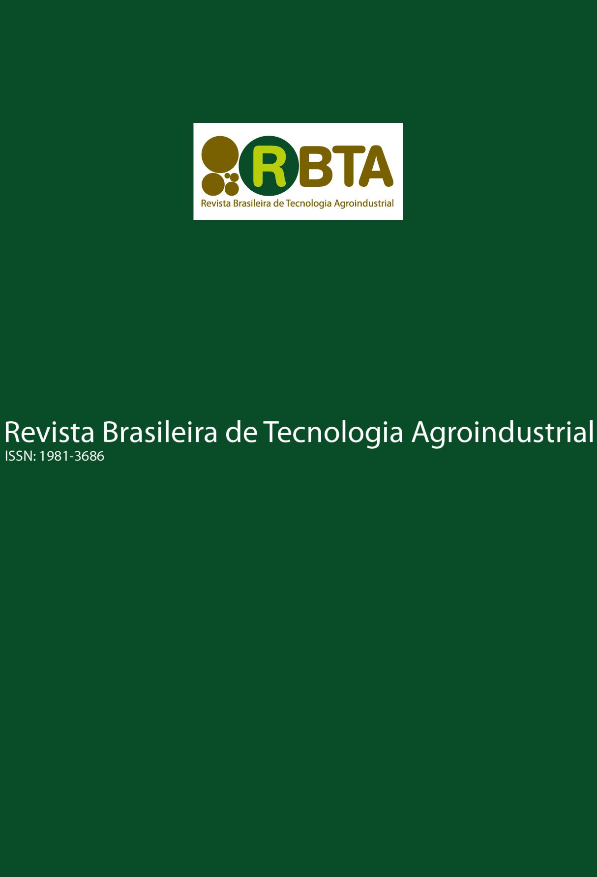 Capa: Revista Brasileira de Tecnologia Agroindustrial