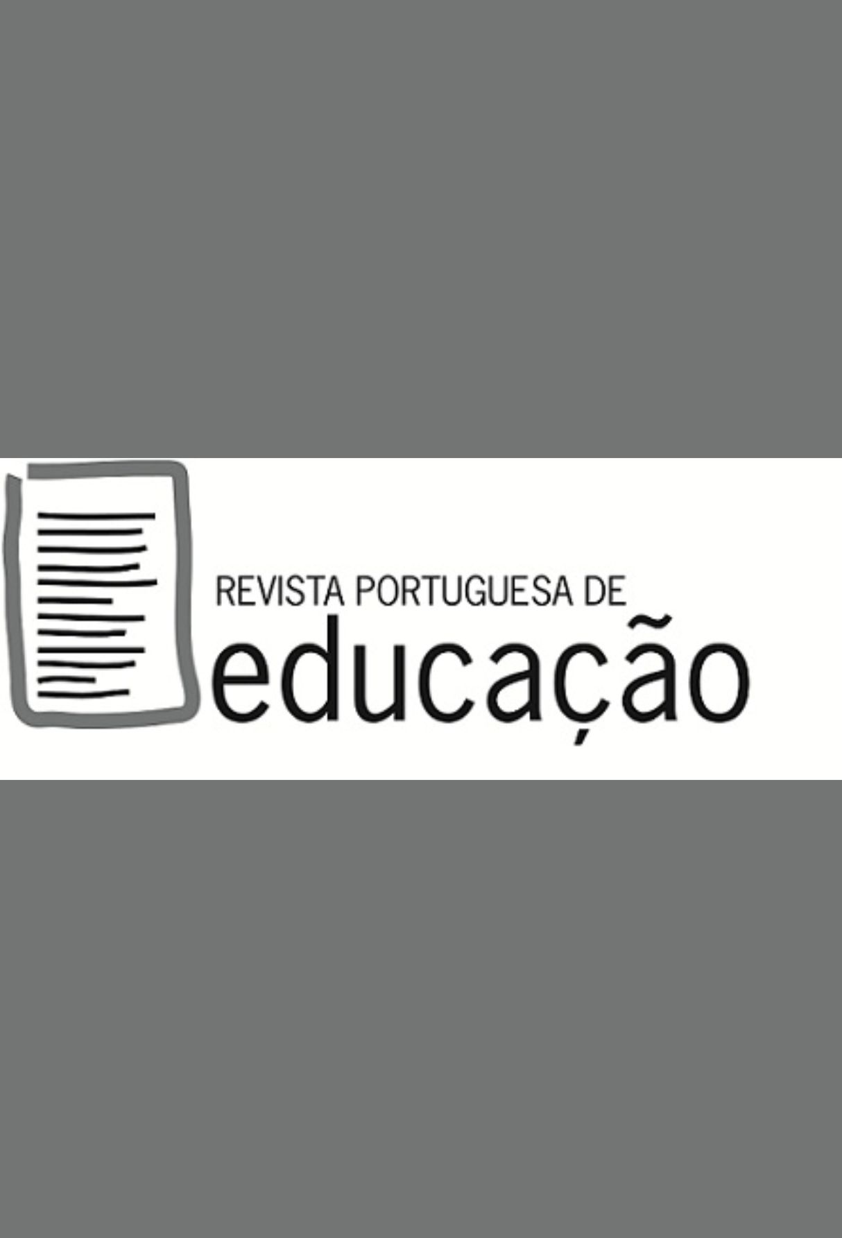 Capa: Revista Portuguesa de Educação